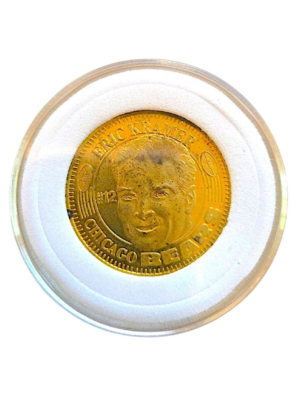 Eric Kramer 1996 Pinnacle QB Club Chicago Bears NFL Coin